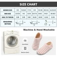 thumbnail image 4 of Barerun Slippers for Women Men Fuzzy Slippers Warm Anti-slip House Slipper Socks Pink, 4 of 7