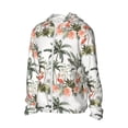 thumbnail image 2 of Pofeuu Flamingo Palm Trees Print Sun Protection Outdoor Lightweight Full Zip UV Cooling Hoodie Long Sleeve Summer Clothing for Outdoor Hiking-Medium, 2 of 5