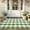 Green, variant on Layered Front Porch Mat Buffalo Check Woven Rug Cotton Blend Farmhouse Entryway Carpet For Indoor Outdoor Decor Blue 23.6x15.7 Inch