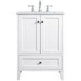 thumbnail image 4 of 24 inch Single Bathroom Vanity in White, 4 of 15