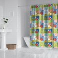 thumbnail image 2 of Pioneer Flower Floral Print Pattern Shower Curtain 84"x72", Bathroom Decorative Shower Curtain Set with 12 Hooks, Waterproof Washable, 2 of 6