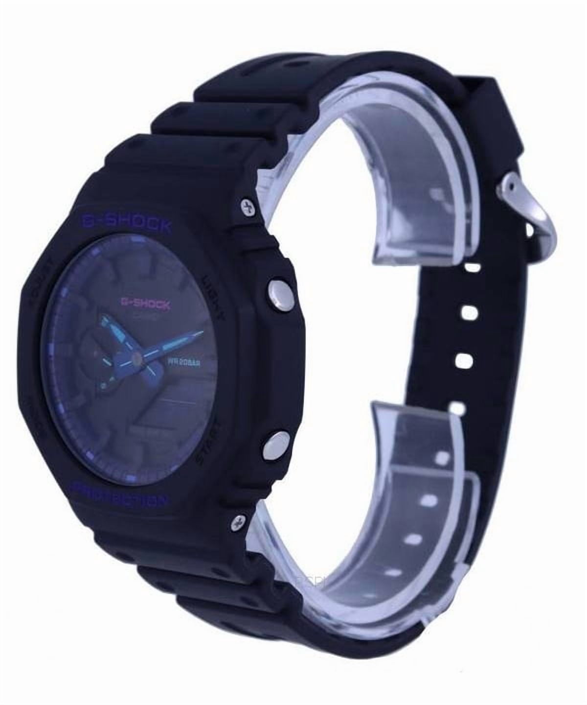 Casio G-Shock Analog Digital Black Dial Quartz GA-2100VB-1A GA2100VB-1 200M Men's Watch