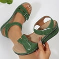 thumbnail image 2 of Sandals for Women Casual Summer Fish-Mesh Thick Heel Cushioned, 2 of 9