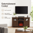 thumbnail image 3 of Seizeen Fireplace TV Stand for 65’’ TV, Wooden TV Stand with Fireplace 23’’, Multifunctional TV Console Entertainment Center for Living Room Bedroom, Multi-color 3D Flame Electric Fireplace Insert wi, 3 of 9