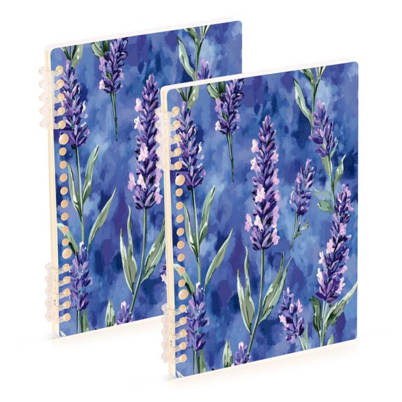 Notebook 8.3x5.7x0.4 Inch One Sizex1 Journey Note Diary Hardcover Notebook 60 Pages,80g Paper Writing Smooth and Not Easy to Break Cartoon Purple Lavender