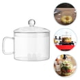 thumbnail image 3 of HOMEMAXS Glass Cooking Pot Glass Saucepan with Cover Heat-resistant Glass Stovetop Pot Stew Pot, 3 of 6