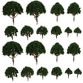 thumbnail image 1 of Milisten 20pcs Model Scenery Landscape Trees 3CM-8CM (Dark Green), 1 of 6