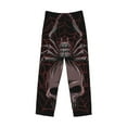 thumbnail image 4 of Sigee Spider with Skull Print Men's Pajama Pants - Soft Lounge Sleep Bottoms with Elastic Waistband and Pockets-Small, 4 of 9