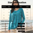 thumbnail image 3 of Women's Crew Neck Base Layer Top Long Sleeve Casual Undershirt Long Sleeve Base Layer L, 3 of 6