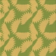 thumbnail image 1 of Ahgly Company Machine Washable Indoor Square Transitional Golden Brown Yellow Area Rugs, 7' Square, 1 of 7