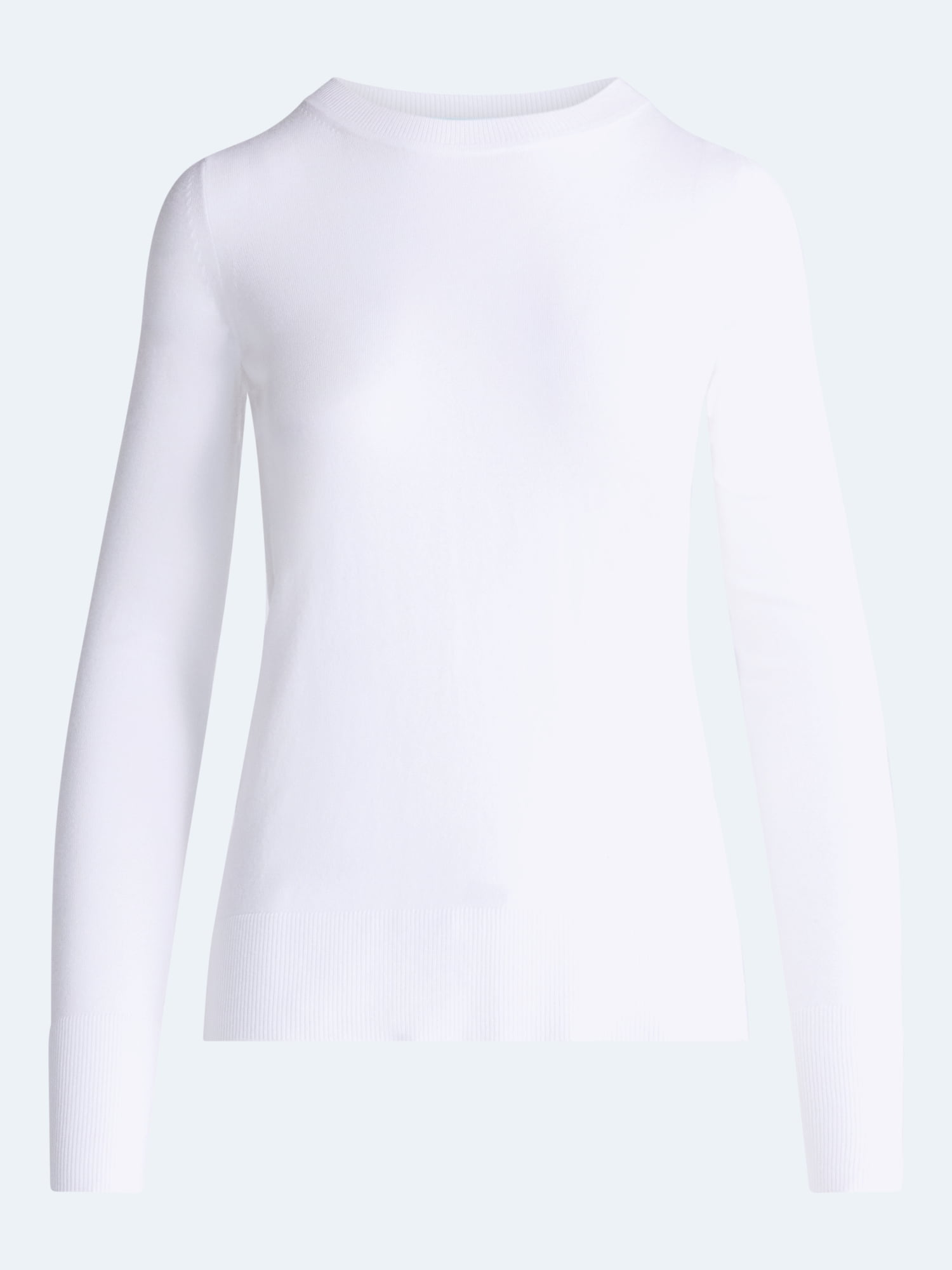 Free Assembly Women's and Women's Plus Cozy Yarn Crewneck Sweater, Midweight, Sizes XS-4X