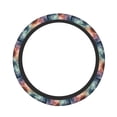 thumbnail image 2 of Lsque Ink Style Wave Dragon Ultra Soft Car Steering Wheel Cover for Women, Standard 15 inch Size for Truck Van SUV Auto, 2 of 8