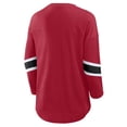 thumbnail image 3 of Women's Fanatics Scarlet San Francisco 49ers Plus Size Redzone 3/4-Sleeve Scoop Neck T-Shirt, 3 of 3