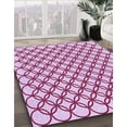 thumbnail image 3 of Ahgly Company Machine Washable Indoor Rectangle Transitional Pink Lemonade Pink Area Rugs, 5' x 8', 3 of 7
