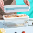 thumbnail image 3 of Qoosea Ice Cube Tray with Lid and Bin 64Pcs 2 Trays Ice Cube Molds for Freezer Ice Cube Molds with Scoop Easy Release Ice Box Container for Freezer BPA Free for Whiskey,, 3 of 7