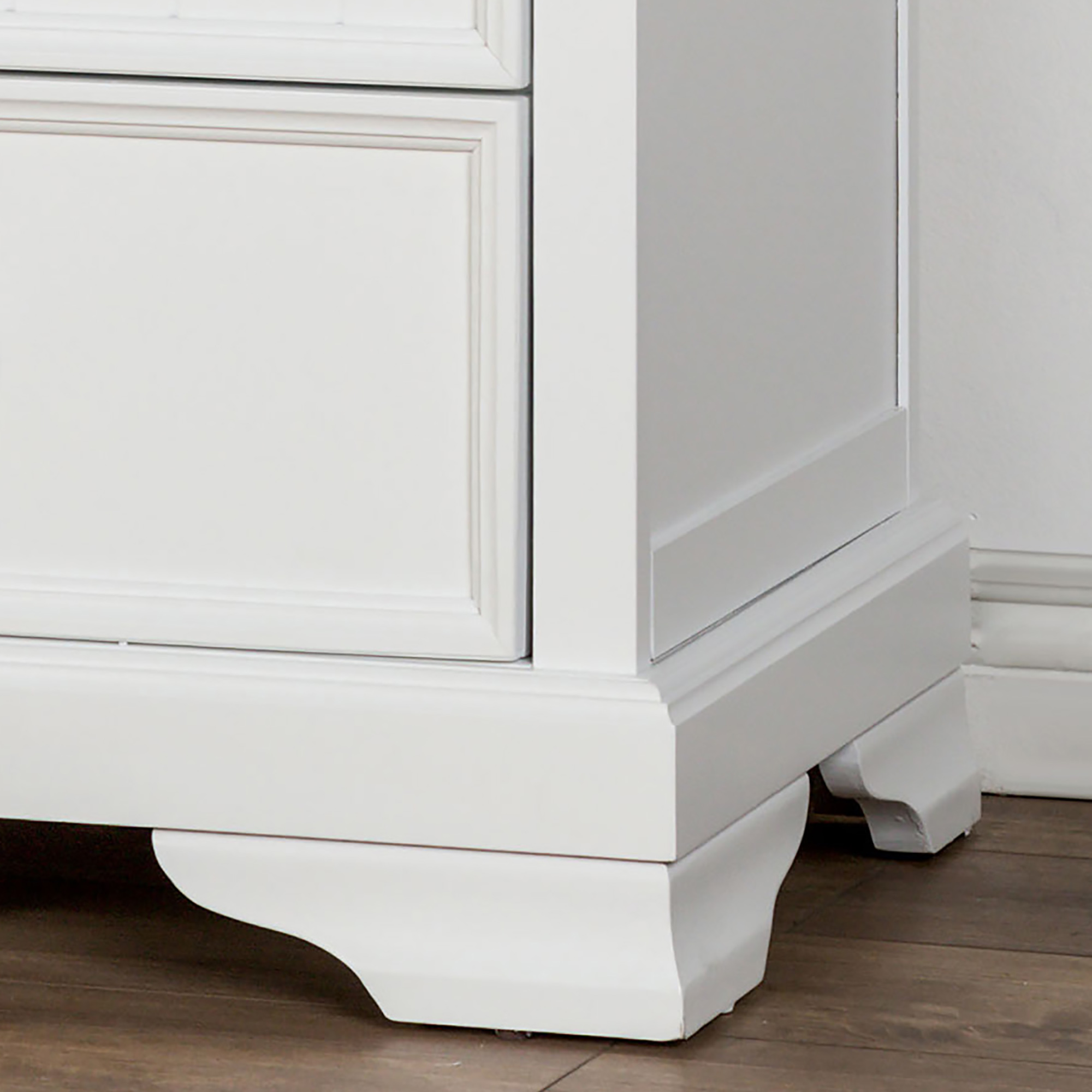 Furniture of America Livia Kids Transitional 2-Drawer Nightstand, White
