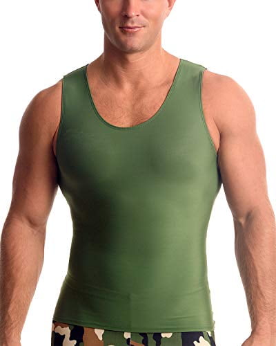 Insta Slim ISPRO Slimming Muscle Tank Top Shapewear Compression Shirt for Men Made in The USA 