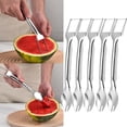 thumbnail image 1 of Xihbxyly Cortador de Sandía, Cuchillo Rebanador de Acero Inoxidable, Cortador de Fruta Multifunción, Fácil de Limpiar y Resistente a La Oxidación, Práctico para Cortar Fruta, Perfecto para Fiestas, P, 1 of 7