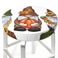 thumbnail image 3 of Lsque Gnomes In Autumn Pattern Round Bar chair cushion covers Velvet Fabric Premium Comfort Protects from Scratches and Stains for 14-17 Inch Chair-13 inch, 3 of 7