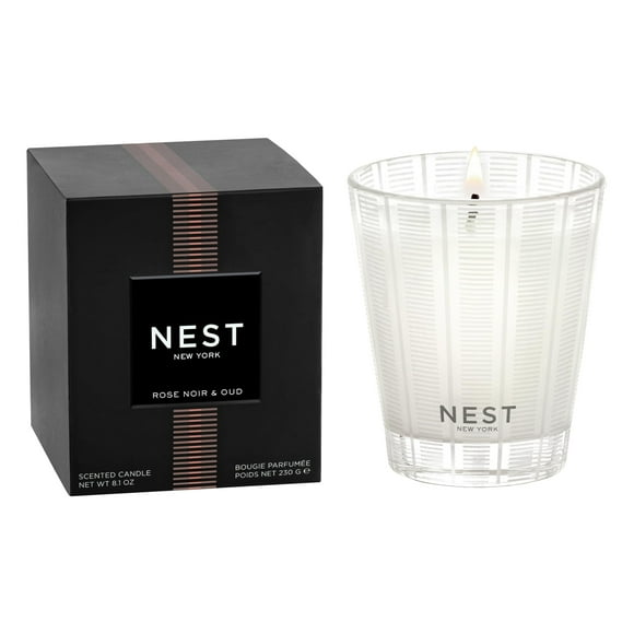 Candle NEST New York Rose Noir & Oud 240 ml con 60 h de duración de combustión