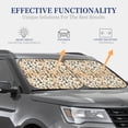 thumbnail image 4 of JUNZAN Wine 1 Pattern Car Windshield Sun Shade | Reflective Sunshade | Foldable 2-Piece Sun Shield Protect Your Car | Fits Sedans, SUVs, Hatchbacks-Large, 4 of 6