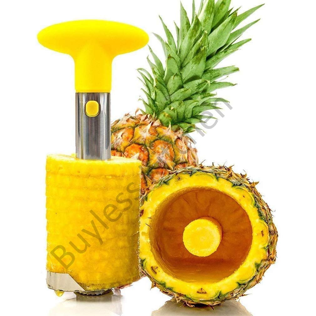 Buyless Kitchen Stainless Steel Pineapple Corer Stem Blades Remover