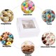 thumbnail image 5 of Paquete de 50 Cajas de para Postres con Tapa Transparente, cajas individuales para cupcakes de 16*16*7.5cm, cajas de galletas kraft cajas de golosinas para Dulces para Pasteles, Con pegatinas y cintas, 5 of 7