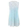 thumbnail image 4 of FcBaudy Robe Sans Manches à Col Rond, Robes d'Été pour Femmes, Robes de Mode Décontractées à Col Rond Imprimé, Robe d'Été Sans Manches à Enfiler pour Femmes, 4 of 5