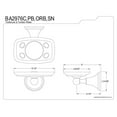 thumbnail image 2 of Kingston Brass Governor Wall Mount Toothbrush and Tumbler Holder, 2 of 2
