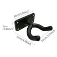 thumbnail image 2 of 2pcs Guitar Hook Home Studio Anti Scratch Storage Hanger Ukulele Wall Mounted, 2 of 10