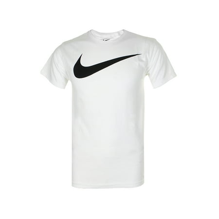 Nike Men's Short Sleeve Swoosh Graphic Active T-Shirt White S