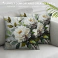 thumbnail image 3 of JEUXUS Pillow Case Rustic White Flower Abstract Botanical Picture Short Plush Pillowcase White, 3 of 5