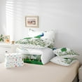 thumbnail image 5 of Cartoon Animal Twin Comforter Set 7 Pieces Kawaii Peacock Bedding Comforter Sets, Chic Bird Bed in a Bag Woodland Wildlife Bedding Set, Botanical Green Eucalyptus Bed Sheets Set, 5 of 6