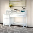 thumbnail image 2 of Bush Furniture Broadview Bureau d'Ordinateur avec 2 Tiroirs, Blanc, 2 of 7