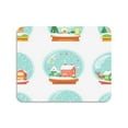 thumbnail image 2 of Winter Scenes Snow Globes Diatomaceous Earth Water Absorbent Mat, Anti-Slip Rubber Backing, 19.7" x 15.7", 2 of 11