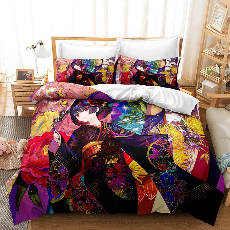3D Anime Hatsune Miku Duvet Cover Bedding Set Pillowcase Comforter/Quilt Cover 
