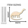 thumbnail image 2 of Unfinished Wood Brontosaurus Shape - Dinosaur - Craft - up to 46" DIY 20" / 1/4", 2 of 3