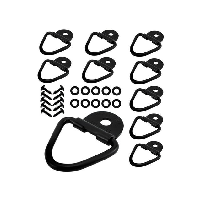 Perno de cuerda de carga DYNWAVEMX ancla con anillo en V de acero al carbono 2,40 pulgadas 10 piezas