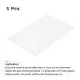 thumbnail image 3 of Uxcell ABS Plastic Sheet 12 x 8 x 0.24 Inch ABS Styrene Sheets for Building Model DIY Crafts Panel White 3 Pcs, 3 of 5