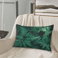 thumbnail image 5 of Naloa Green Leave Fern Pillowcase, Throw Pillowcase, Wrinkle-Free, Stain-Resistant with Hidden Zipper for Bedroom Sofa-16"x24", 5 of 6