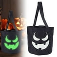 thumbnail image 2 of Jierger Glowing Halloween Basket Pumpkin Bucket Multi Purpose Trick Or Candy Bag Halloween Decoration for Halloween Party Favors & Birthday Candy Bags 9.45 x 10.24 Inch, 2 of 9