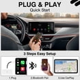 thumbnail image 4 of Wireless Carplay Adapter for Factory Wired CarPlay, Apple Carplay Wireless Adapter Plug & Play Wired to Wireless CarPlay Dongle Update Low Latency, White, 4 of 6