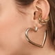 thumbnail image 3 of Pendientes de Metal dorados y sencillos para mujer, aretes de joyería para niña, con Clip para cartílago femenino, redondos, a la moda, 2022 JM, 3 of 5