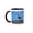 Black/White, variant on 3drose, Strikemaster Jet, Warbirds over Wanaka, War Plane - Au02 Dwa7132 - David Wall, 11oz Two-tone Black Mug