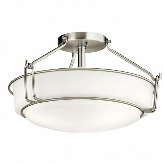 Kichler Lighting - Three Light Semi Flush Mount - Semi Flush Light - Alkire - 3