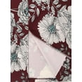 thumbnail image 5 of MixMatchy Women's Stretch Knee Length Midi Bodycon Flower Print Pencil Skirt, 5 of 5