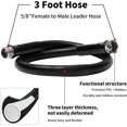 HadinEEon Short Garden Hose 3ft x 5/8", Garden LeadIn Hose, Heavy Duty