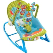Fisher-Price Deluxe Infant-to-Toddler Rocker Bouncer, Elephant Friends | BGB00