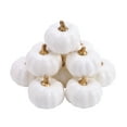 thumbnail image 3 of Niusricy 12PCS Halloween Pumpkin, Fake Pumpkin Ornament Holiday Decor Art Craft Party Favor for Bedroom Living Room, 3 of 5