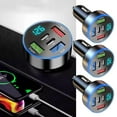 Clearance! 4 Port Super Fast Car Charger With Voltage Display K0H2